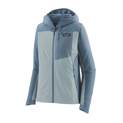 Women's R1 CrossStrata Hoody Steam Blue