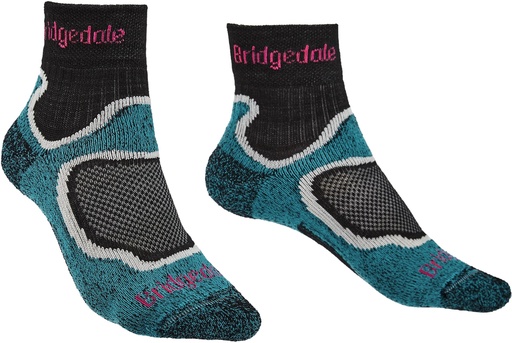 Women's Trail Sport Lightweight T2 Merino Cool Comfort ¾ Crew, 41-43 Turquoise