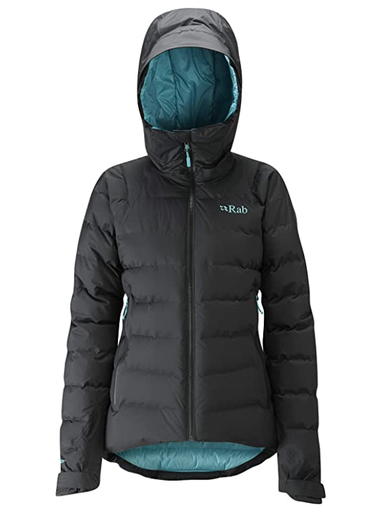 Women's Valiance Jacket. Black/Seaglass