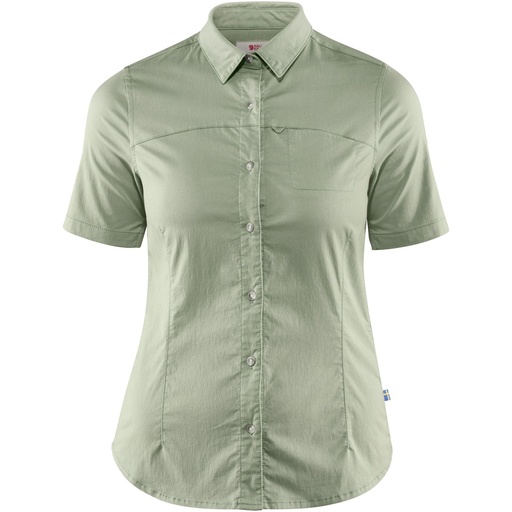 W's High Coast Stretch Shirt SS - Small Sage Green