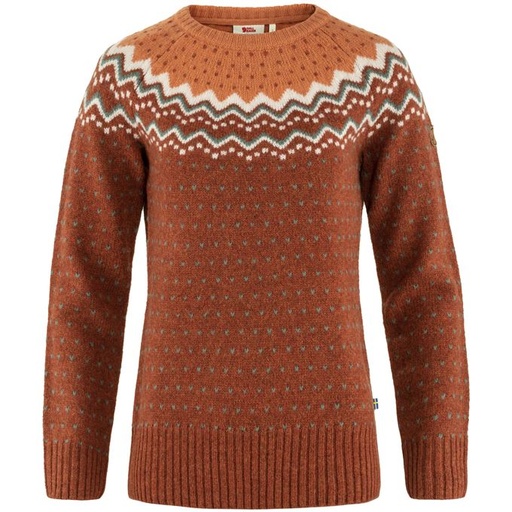 W's Övik Knit Sweater Autumn Leaf/Desert Brown