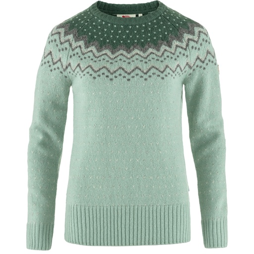 W's Övik Knit Sweater Misty Green/Deep Patina