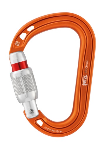 [M027AA00] Rocha Screw Lock Carabiner Orange