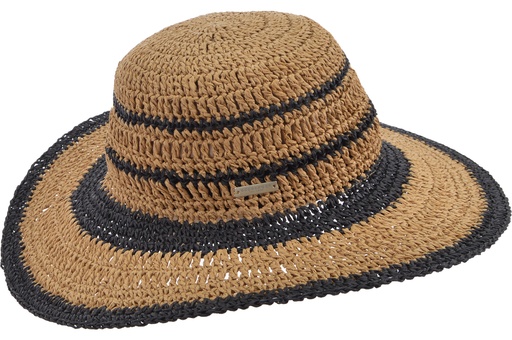 [055419 8410] Paper Crochet Floppy Two-Tone Nut Brown/Black