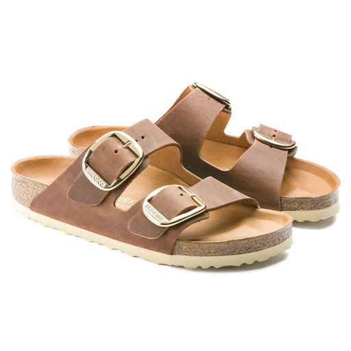 Arizona Big Buckle - Oiled Leather Cognac