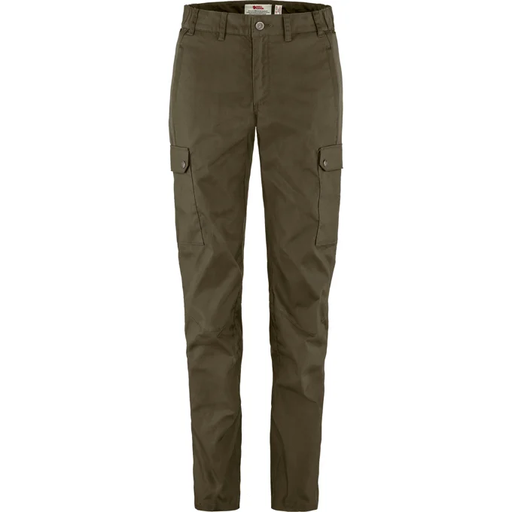 Stina Trousers Dames Regular Dark Olive