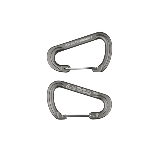 [ATD0140-00122101] Accessory Carabiner Large - 2 stuks Gray