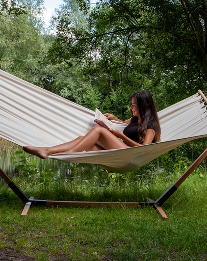 [7100214] Samba - Hangmat met spreidstok Haze