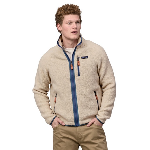 Men's Retro Pile Jacket Dark Natural w/Utility Blue