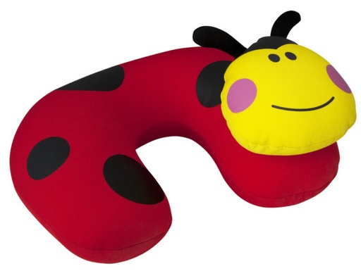 [TS0390-0008] Kids Travel Pillow Animal - Lieveheersbeestje
