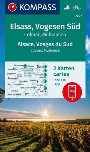 [KOMP.2222.FR] 2222 Elsas, Vogezen Zuid, Alsace - Vosges du Sud