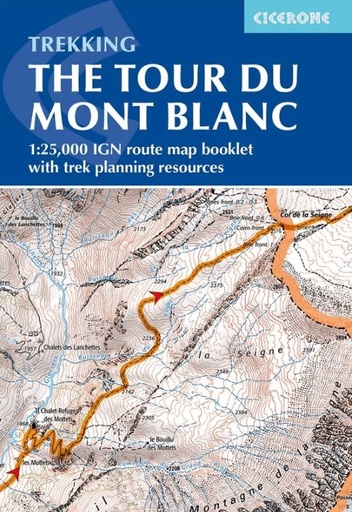 [CIC.ALPS.1229/CP0433] The Tour Du Mont Blanc - IGN Route Map
