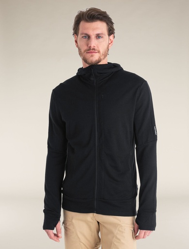 Men's Merino 260 Quantum IV LS Zip Hoodie Black