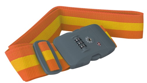 [TS0327] Webbing Lock TSA - Kofferriem met Cijferslot Oranje