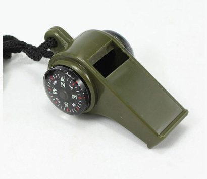 [562141] Whistle '3 in 1 Survival' Olive