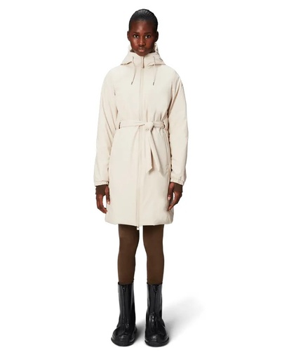 Lohja Long Insulated Curve Jacket Dune