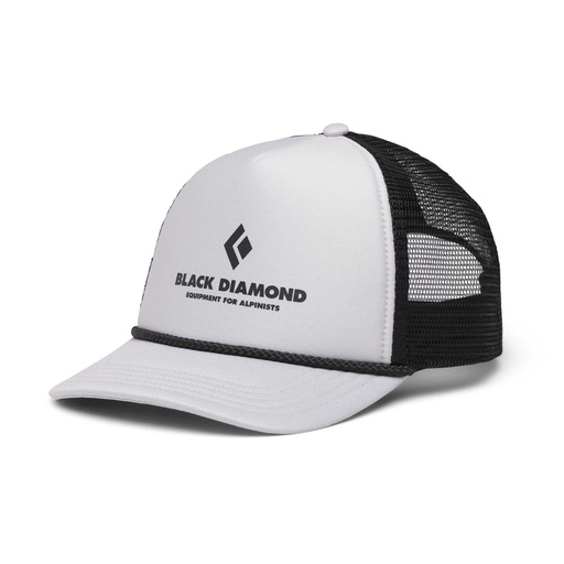 [AP723049 9597] Flat Bill Trucker Hat Pewter/Black