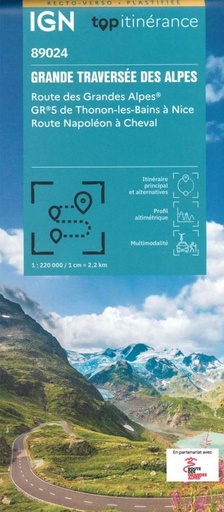 [IGN89024] Route des grandes Alpes GR5 - 1/220