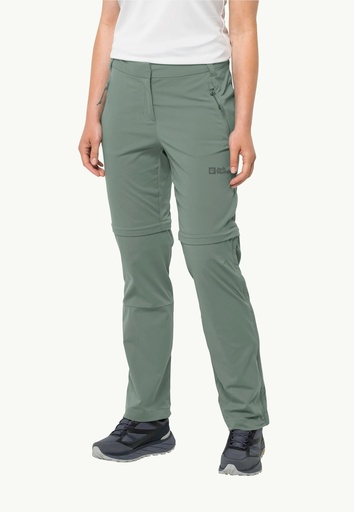 Glastal Zip Off Pants Dames Picnic Green
