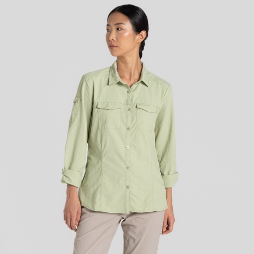 Women's NosiLife Adventure Long Sleeved Shirt III Bud Green