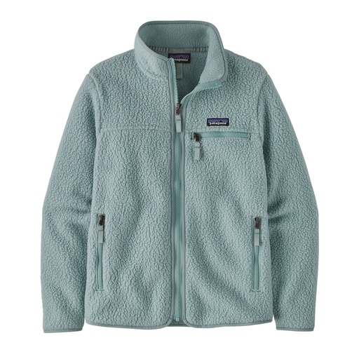 Women's Retro Pile Jacket. Thermal Blue