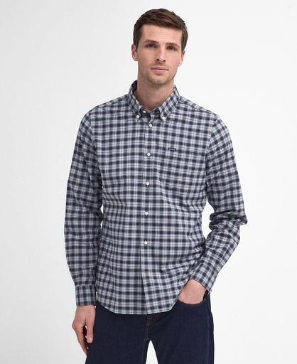 Lomond Tailored Tartan Shirt Heren Blue Granite