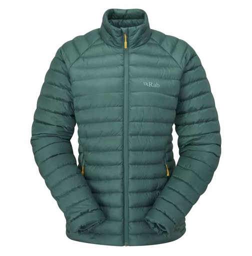 Microlight Down Jacket Dames Green Slate
