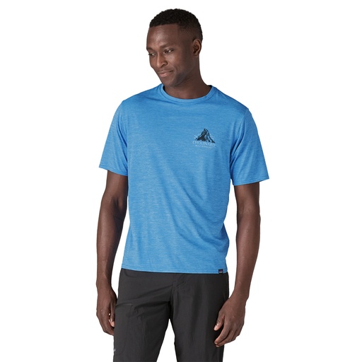 Men's Cap Cool Daily Graphic Shirt - Lands Chouinard Crest: Vessel Blue X-Dye