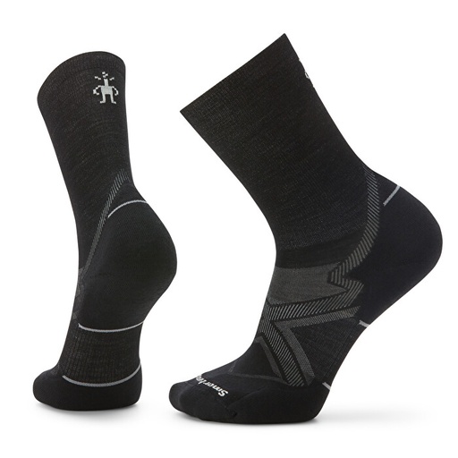 Run Cold Targeted Cushion Crew Socks Black