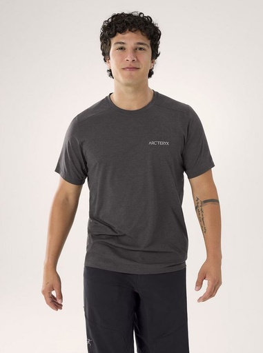 Men's Cormac Arc'Bird Logo SS Black Heather