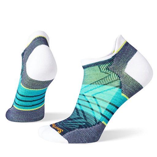 Women's Run Zero Cushion Stripe Low Ankle Socks White