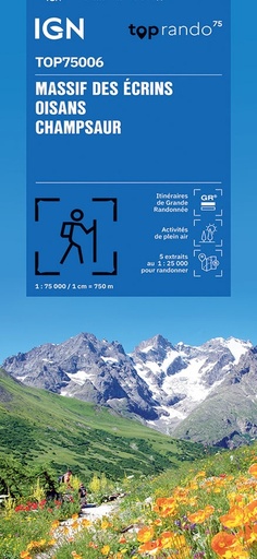 [IGN.75006] Massif Ecrins Oisans Champsaur