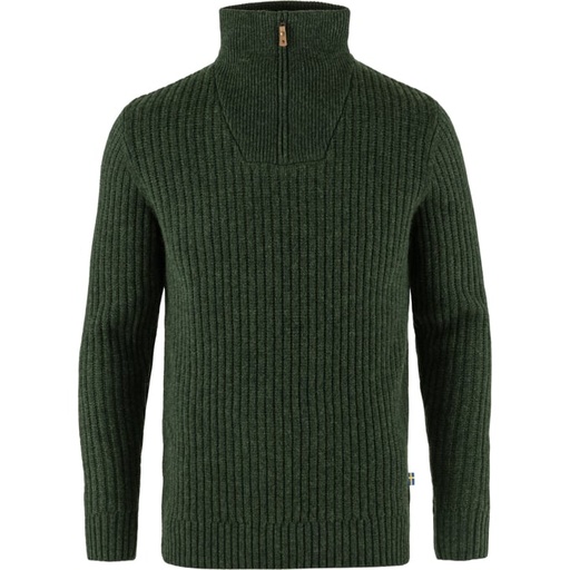 Ovik Half Zip Knit Heren Deep Forest