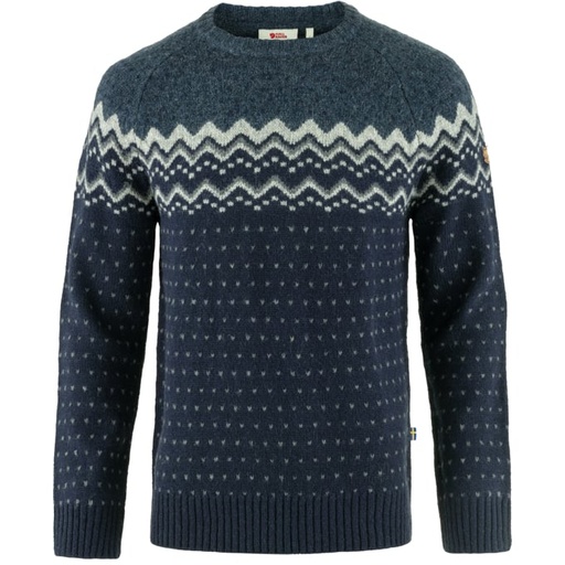 Övik Knit Sweater Heren Dark Navy/Mountain Blue