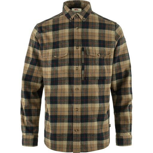 Varmland Heavy Flannel Shirt Heren Green/Deep Forest
