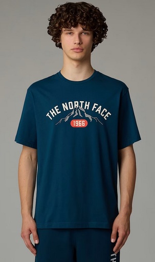 Men's S/S Tee Varsity Graphic Midnight Petrol