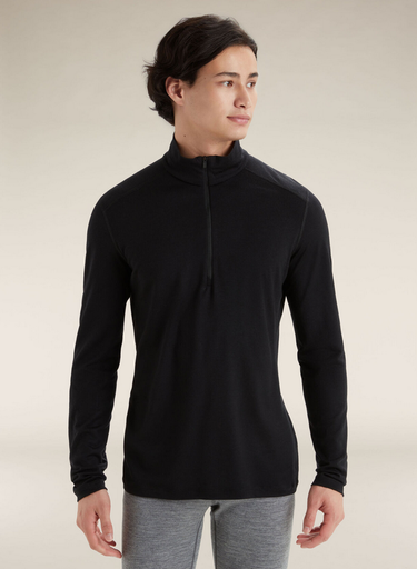 Men's 200 Oasis LS Half Zip Black