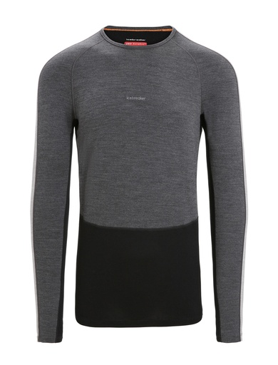 Men's ZoneKnit 260 Long Sleeve Crewe Jet Hthr/Blk/Metro H/Cb