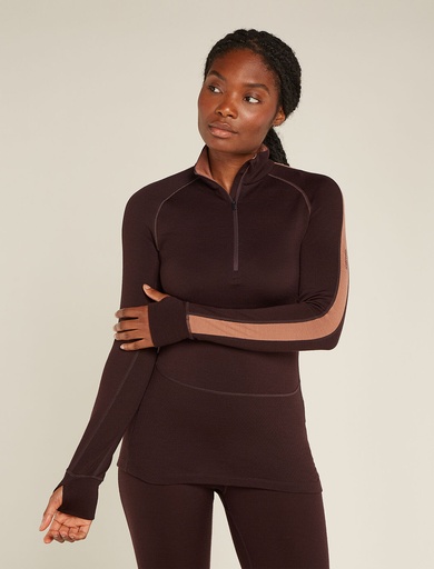 Women's ZoneKnit 260 LS Half Zip Bittersweet/Cedar Wood/Cb