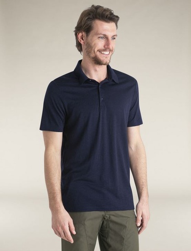Men Merino 150 Tech Lite III SS Polo Midnight Navy
