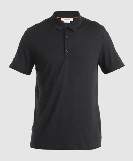 Men Merino 150 Tech Lite III SS Polo Black