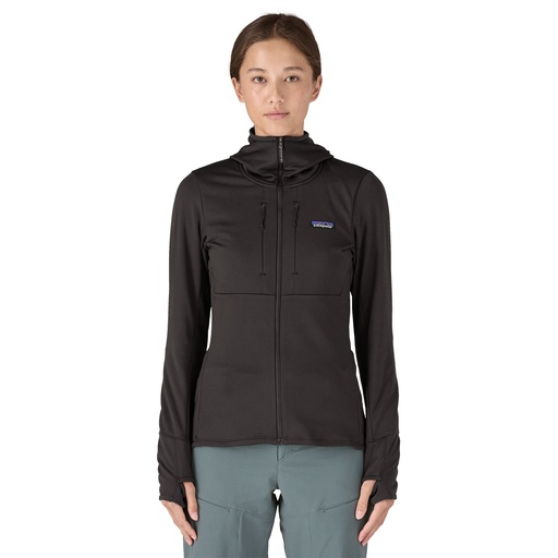 Women's R1 Thermal Full-Zip Hoody Black