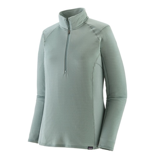 W's Cap Tw Zip Neck Thermal Blue