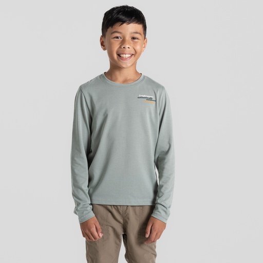 Kids Nosilife Cruz Long Sleeved T-Shirt Lichen Green