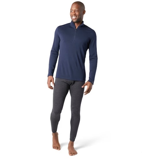 Men's Classic Thermal Merino Base Layer 1/4 Zip Boxed Deep Navy