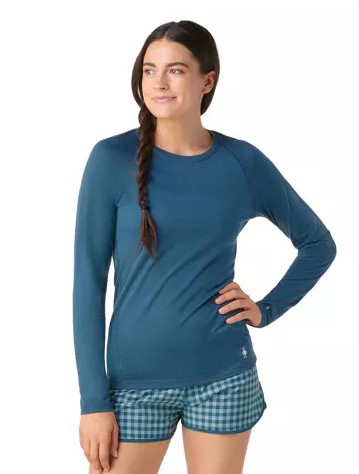 Women's Classic All-Season Merino Base Layer Crew Boxed Twilight Blue