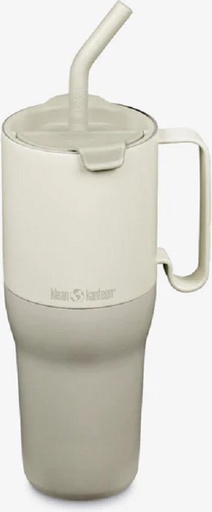 [1010992] Geisoleerde Beker met Flip-Rietjes -Deksel, 1065ml/36oz Tofu