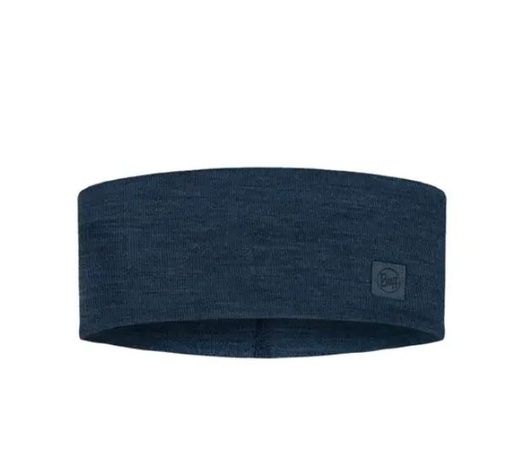 [129441779] Merino Wide Headband Solid Night Blue