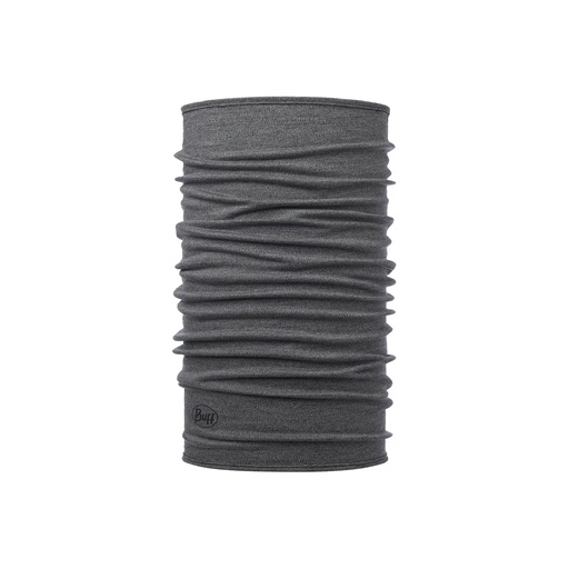 [113022933] Midweight Merino Wool Neckwarmer Melange Lightgrey