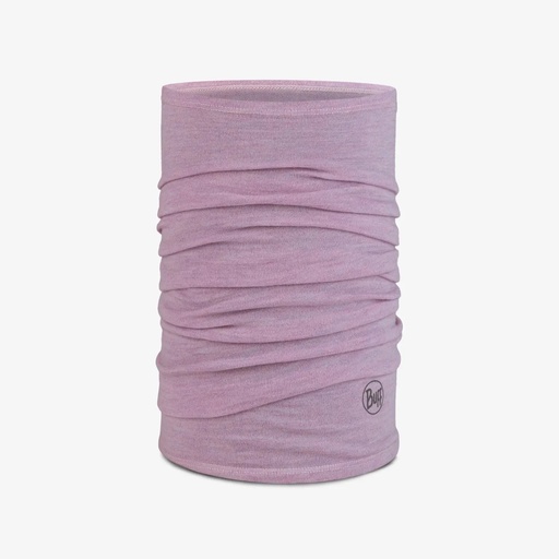 [113022640] Midweight Merino Wool Neckwarmer Melange Lilac Sand